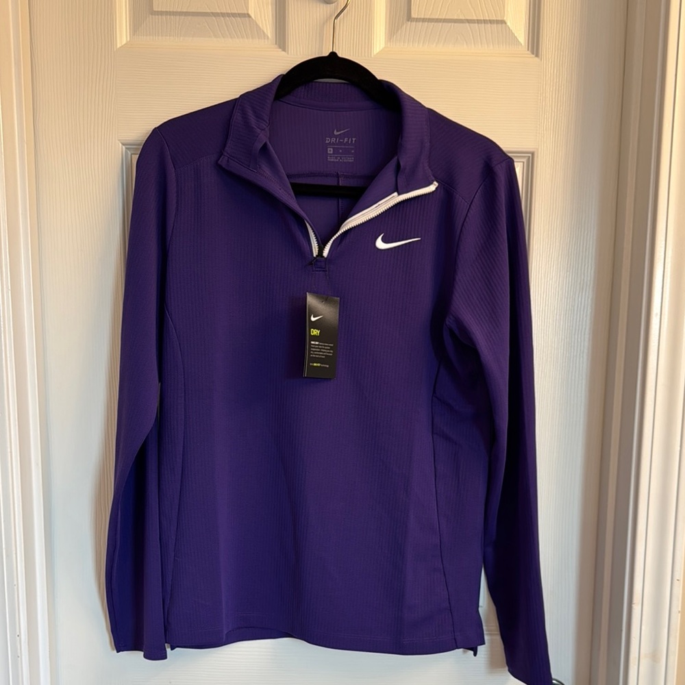 Nike Purple Dri-FIT Quarter-Zip Pullover